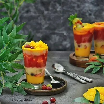 موكتيل فاوكهه قطع ( نص ضربة )