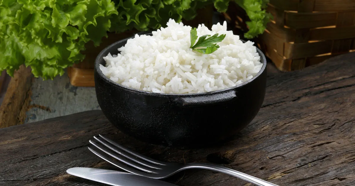 طبق ارز سادة